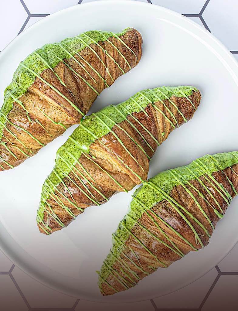 Matcha croissant recipe | Green tea croissant »