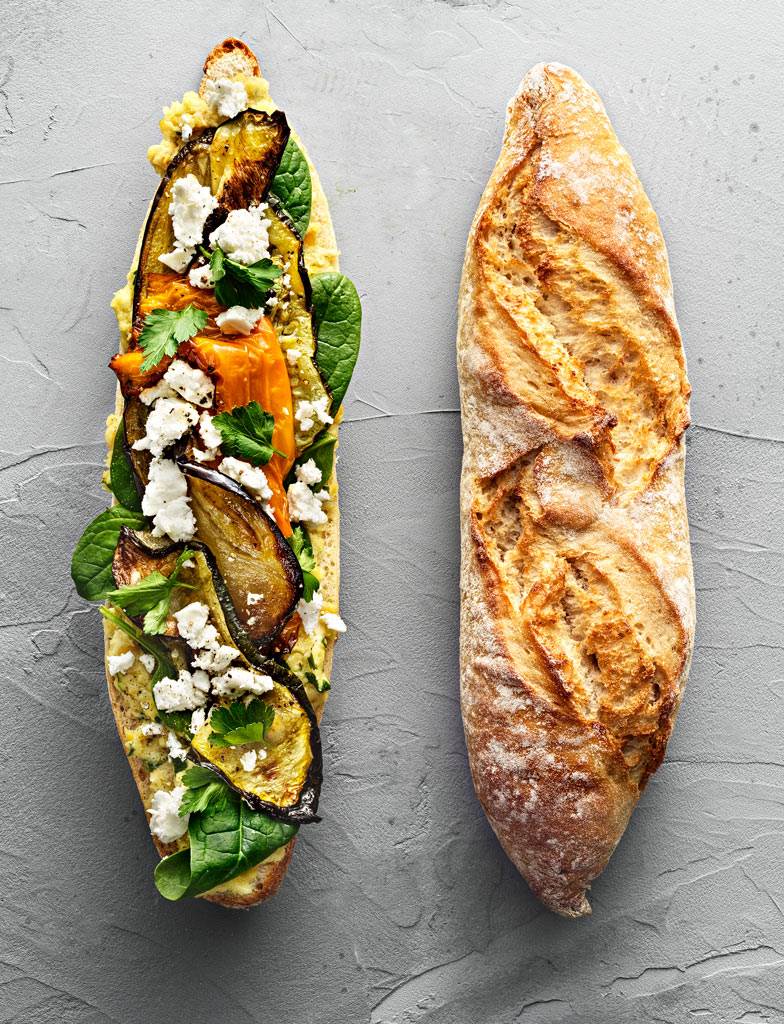 Rustique sandwich with grilled vegetables and feta | Schulstad Bakery Solutions