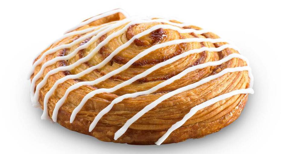 5748 Schulstad Large Cinnamon Swirl Danish Pastry Side View
