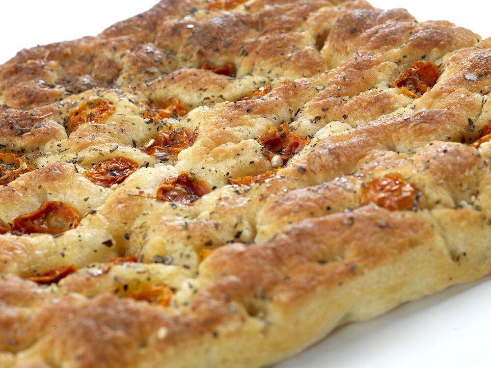 Focaccia med cherrytomat