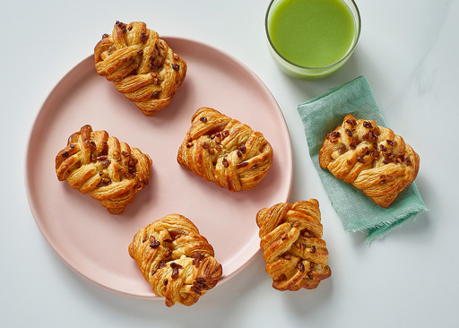 80242 Schulstad Mini Maple Pecan Plait Danish Pastries for a Sweet Snack