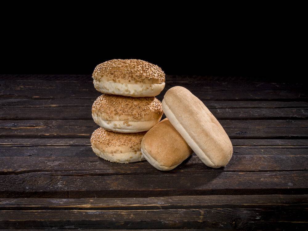 Glutenfrie pølse- og hamburgerbrød