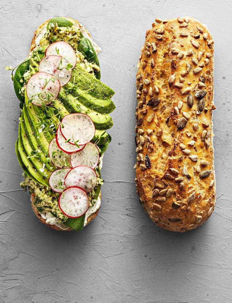 Chia ciabatta sandwich recipe | Wholesome bread »